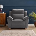Dune Armchair in Sense Dark Grey Fabric