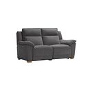 Dune 2 Seater Electric Recliner Sofa in Sense Dark Grey Fabric
