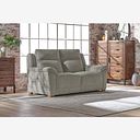 Dune 2 Seater Sofa in Sense Light Grey Fabric