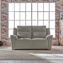 Dune 2 Seater Sofa in Sense Light Grey Fabric