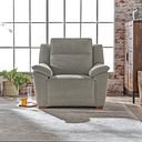 Dune Armchair in Sense Light Grey Fabric