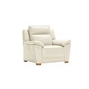 Dune Armchair in Snow White Leather