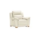 Dune Electric Recliner Armchair in Snow White Leather