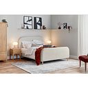 Durham King-Size Bed in Smooth Stone Fabric