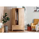 Durham Natural Oak Double Wardrobe