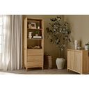 Durham Natural Oak Open Shelving Unit