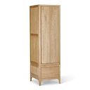 Durham Natural Oak Single Wardrobe