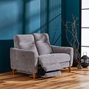 Dylan 2 Seater Electric Recliner Sofa in Amigo Granite Fabric