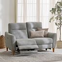 Dylan 2 Seater Electric Recliner Sofa in Oxford Grey Fabric