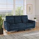 Dylan 3 Seater Electric Recliner Sofa in Amigo Navy Fabric