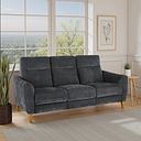 Dylan 3 Seater Sofa in Amigo Coal Fabric