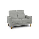 Dylan 2 Seater Sofa in Darwin Silver Fabric