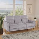 Dylan 3 Seater Sofa in Darwin Silver Fabric