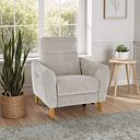 Dylan Electric Recliner Armchair in Amigo Dove Fabric