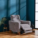 Dylan Electric Recliner Armchair in Amigo Granite Fabric
