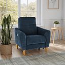 Dylan Electric Recliner Armchair in Amigo Navy Fabric