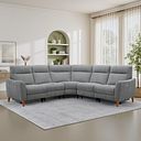 Dylan Large Corner Power Recliner Sofa in Amigo Granite Fabric