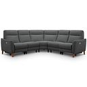 Dylan Large Corner Power Recliner Sofa in Darwin Charcoal Fabric