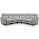 Dylan Large Corner Power Recliner Sofa in Darwin Silver Fabric