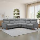 Dylan Large Corner Sofa in Amigo Granite Fabric