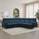 Dylan Large Corner Sofa in Amigo Navy Fabric