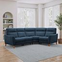 Dylan Left Hand Corner Sofa in Amigo Navy Fabric