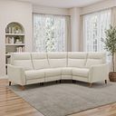 Dylan Left Hand Corner Sofa in Darwin Ivory Fabric