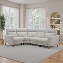 Dylan Right Hand Corner Sofa in Amigo Dove Fabric