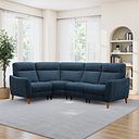 Dylan Right Hand Corner Sofa in Amigo Navy Fabric