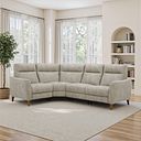 Dylan Right Hand Corner Sofa in Oxford Beige Fabric