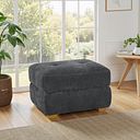Dylan Storage Footstool in Amigo Coal Fabric
