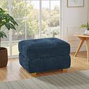 Dylan Storage Footstool in Amigo Navy Fabric