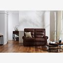 Eastbourne 2 Seater Sofa in Ranch Dark Brown Fabric