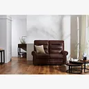 Eastbourne 2 Seater Sofa in Ranch Dark Brown Fabric