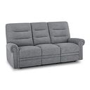 Eastbourne 3 Seater Sofa in Santos Steel Fabric