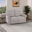 Eastbourne 2 Seater Sofa in Andaz Silver Fabric