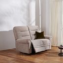Eastbourne Recliner 2 Seater with USB in Jetta Beige Fabric