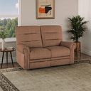 Eastbourne 2 Seater Sofa in Plush Brown Fabric