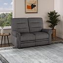 Eastbourne 2 Seater Sofa in Plush Charcoal Fabric