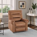 Eastbourne Armchair in Ranch Brown Fabric