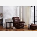 Eastbourne Recliner Armchair with USB - Ranch Dark Brown Fabric