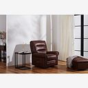 Eastbourne Riser Recliner Armchair - Ranch Dark Brown Fabric