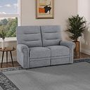 Eastbourne 2 Seater Sofa in Santos Steel Fabric