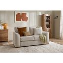 Eastley 2 Seater Sofa Bed in Limoge Beige Fabric with Beige Scatters