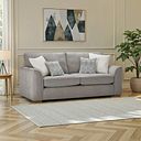 Eastley 3 Seater Sofa in Limoge Fog Fabric with Silver Scatters