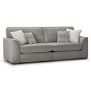 Eastley 4 Seater Sofa in Limoge Fog Fabric with Silver Scatters