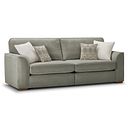 Eastley 4 Seater Sofa in Limoge Green Fabric with Beige Scatters