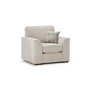 Eastley Armchair in Limoge Beige Fabric with Beige Scatters