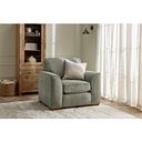 Eastley Armchair in Limoge Green Fabric with Beige Scatters