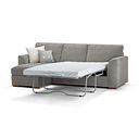 Eastley Left Hand Chaise Sofa Bed with Storage in Limoge Fog Fabric with Silver Scatters